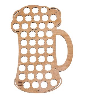 imagem do arquivo vetor para download Porta Capachos de Cerveja com Suporte para Tampas