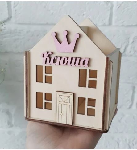 imagem do arquivo vetor para download Porta Lápis de Casa