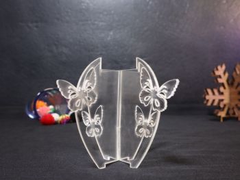 imagem do arquivo vetor para download Porta velas de Borboleta Acrílico 3mm