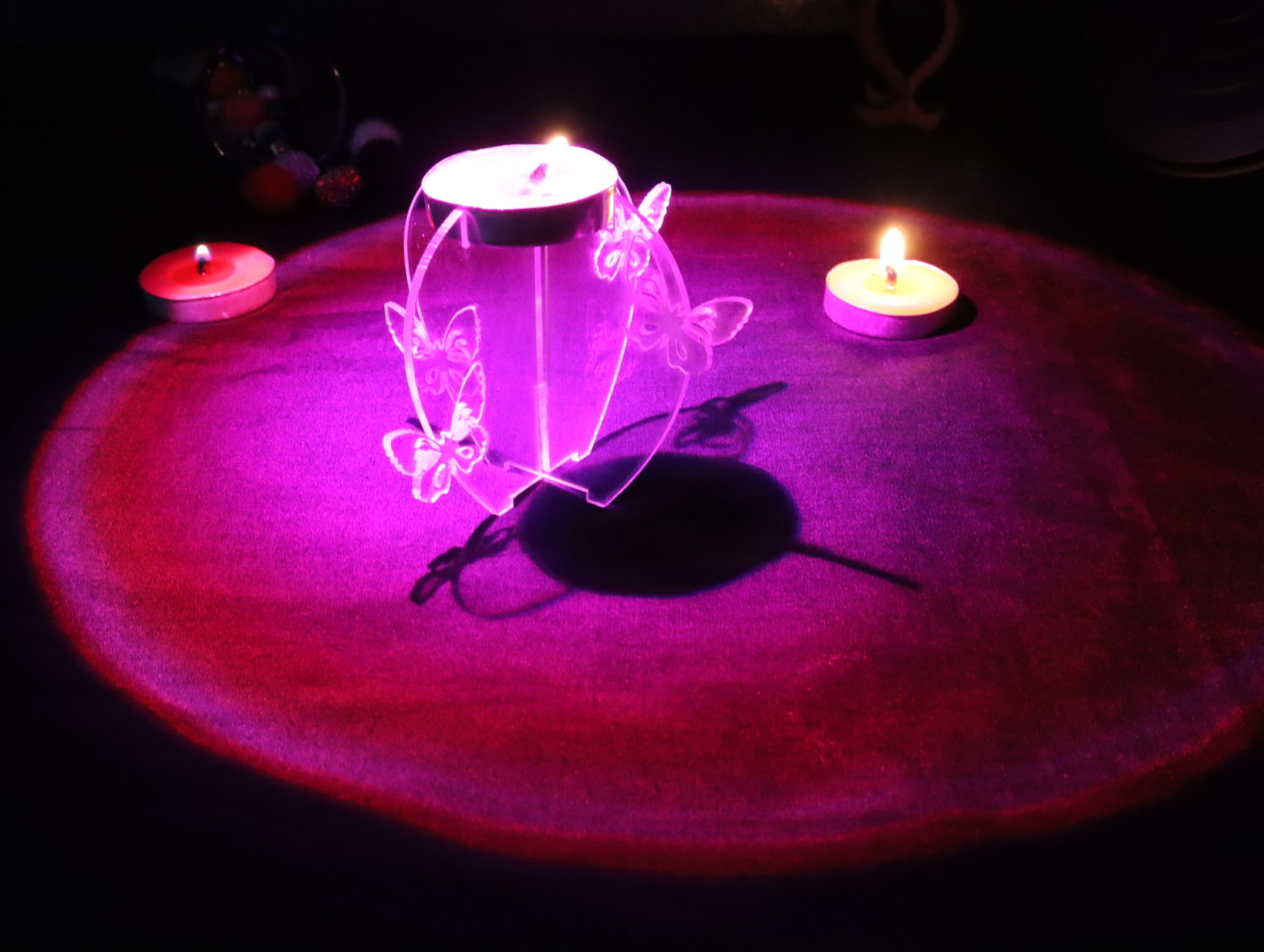imagem do arquivo vetor para download Porta velas de Borboleta Acrílico 3mm