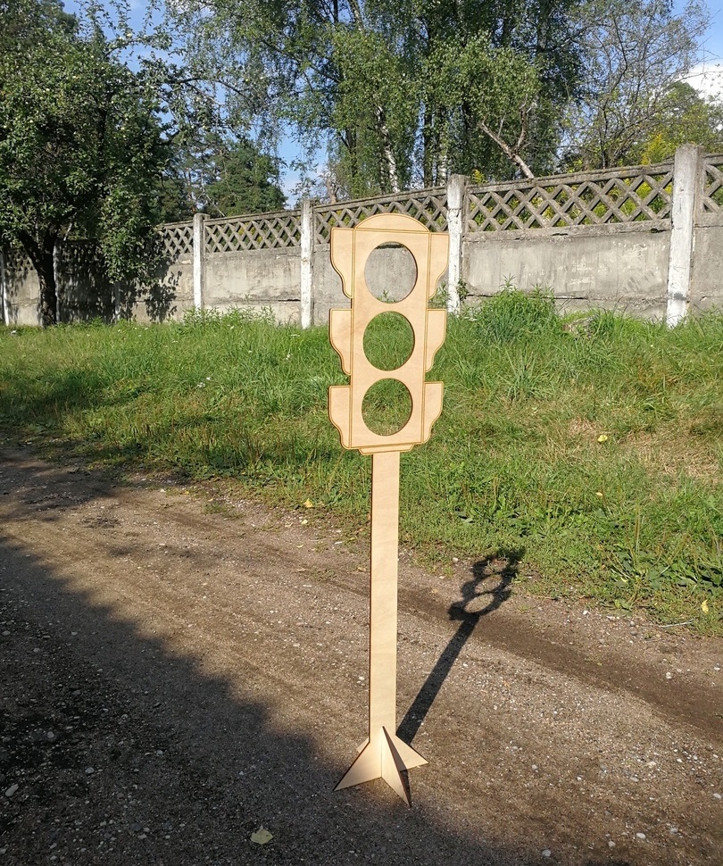 imagem do arquivo vetor para download Poste de Semáforo de Brinquedo para Crianças
