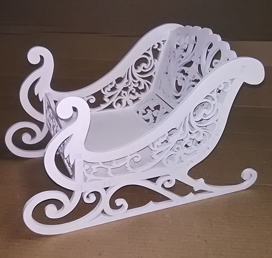 imagem do arquivo vetor para download Pote de Doces em Forma de Trenó