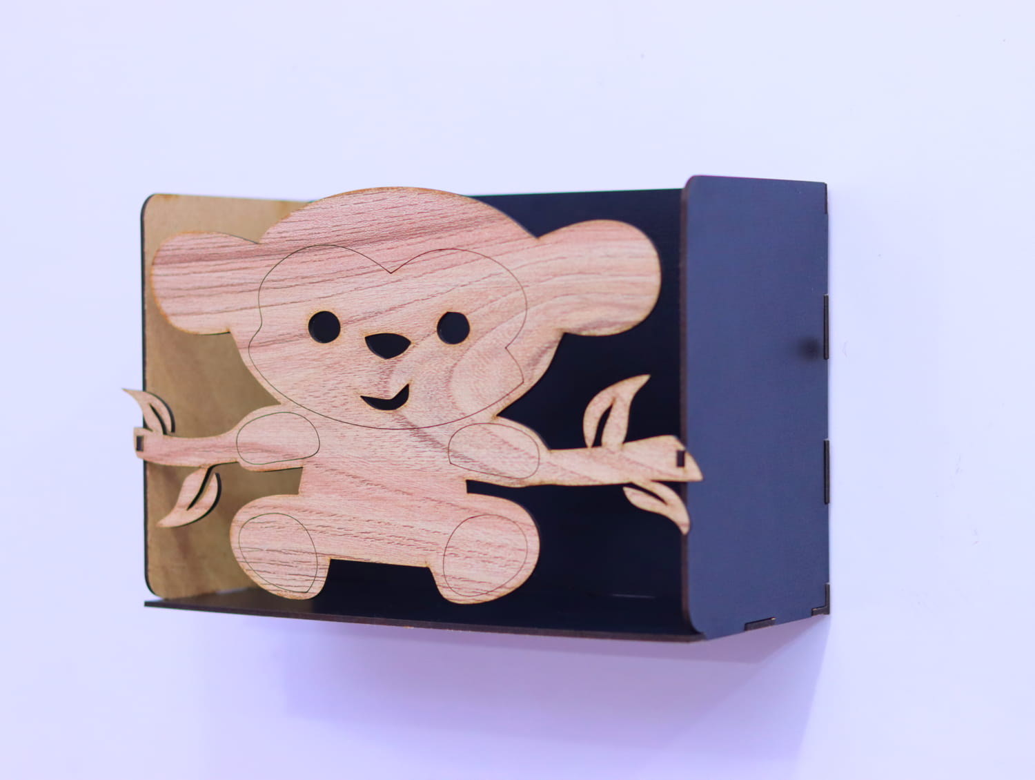 imagem do arquivo vetor para download Prateleira de Parede Macaco