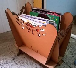 imagem do arquivo vetor para download Prateleira de Revistas para Corte a Laser