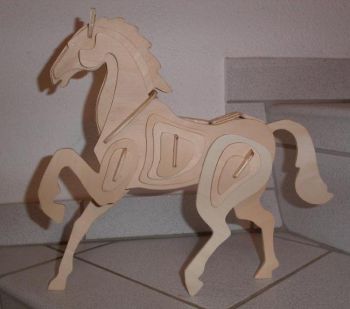 imagem do arquivo vetor para download Quebra-cabeça 3D de cavalo