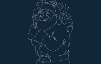 imagem do arquivo vetor para download Representação ampliada do Papai Noel.