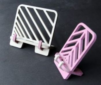 imagem do arquivo vetor para download Suporte Simples em Madeira para Corte a Laser