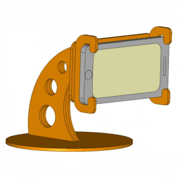 imagem do arquivo vetor para download Suporte de Telefone deitado alto