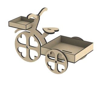 imagem do arquivo vetor para download Suporte de Bicicleta com Flores e Doces