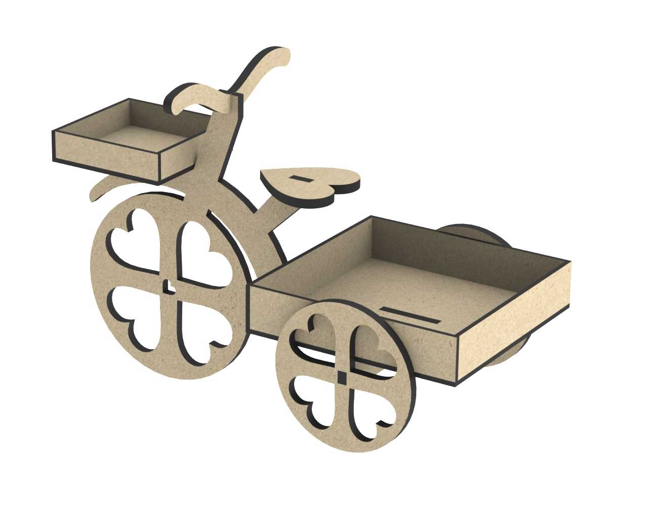imagem do arquivo vetor para download Suporte de Bicicleta com Flores e Doces