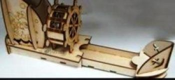 imagem do arquivo vetor para download Suporte de Caneta em Forma de Navio