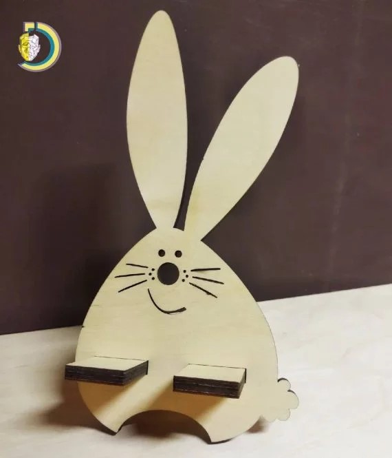 imagem do arquivo vetor para download Suporte de Celular de Coelho Fofo