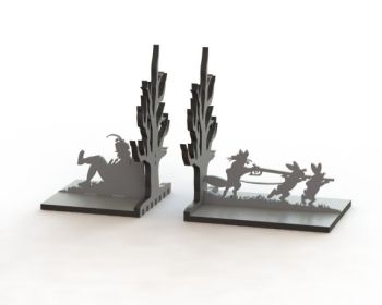 imagem do arquivo vetor para download Suporte de Livro de Fábula Cortado a Laser