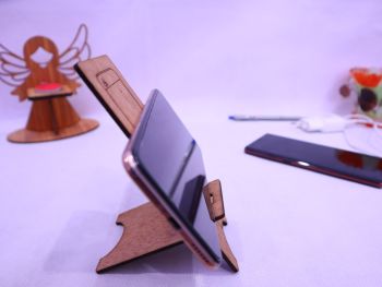 imagem do arquivo vetor para download Suporte de Telefone de Madeira 3mm