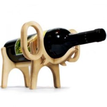 imagem do arquivo vetor para download Suporte de Vinho em Forma de Elefante