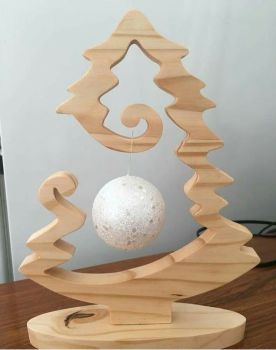 imagem do arquivo vetor para download Suporte para Bolas de Natal em Formato de Árvore