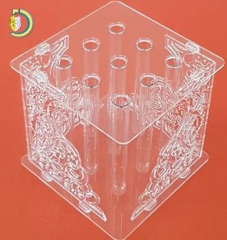 imagem do arquivo vetor para download Suporte para Flores com Tubos de Ensaio de Vidro