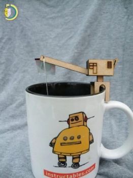 imagem do arquivo vetor para download Suporte para Saco de Chá Cortado a Laser