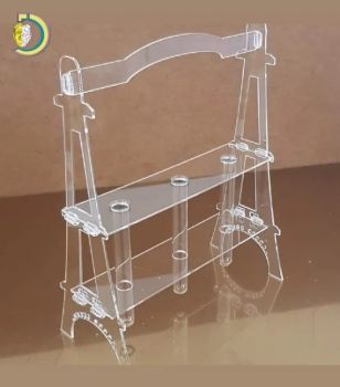imagem do arquivo vetor para download Suporte para Vaso de Flores com Tubo de Ensaio