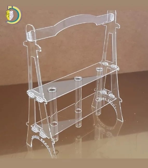 imagem do arquivo vetor para download Suporte para Vaso de Flores com Tubo de Ensaio