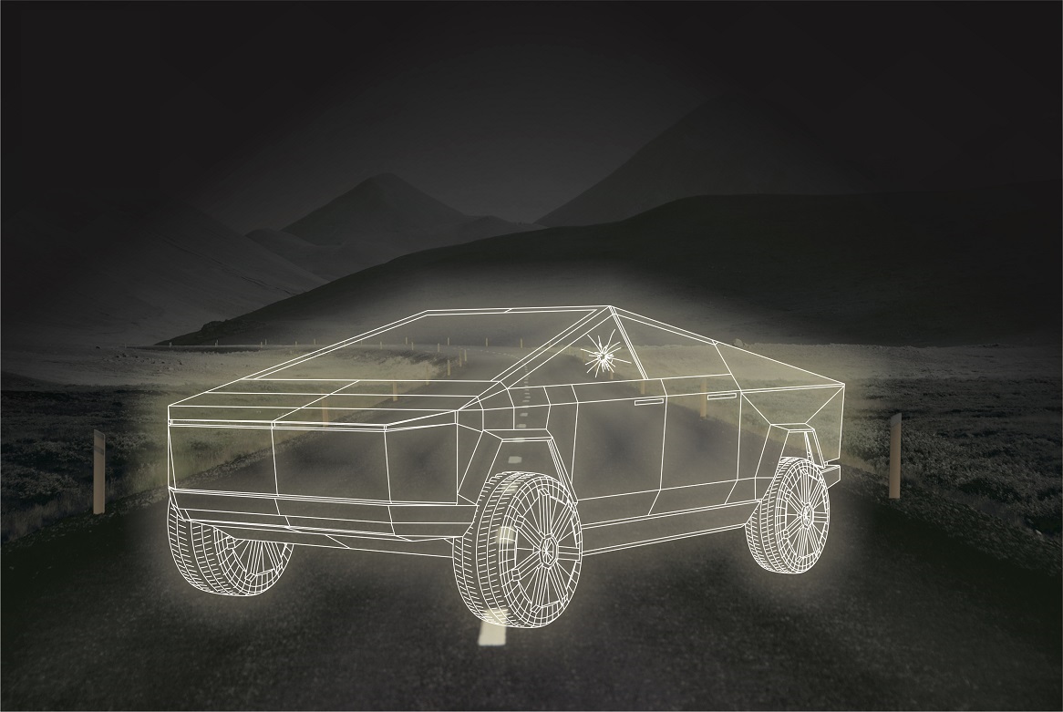imagem do arquivo vetor para download Tesla Cybertruck