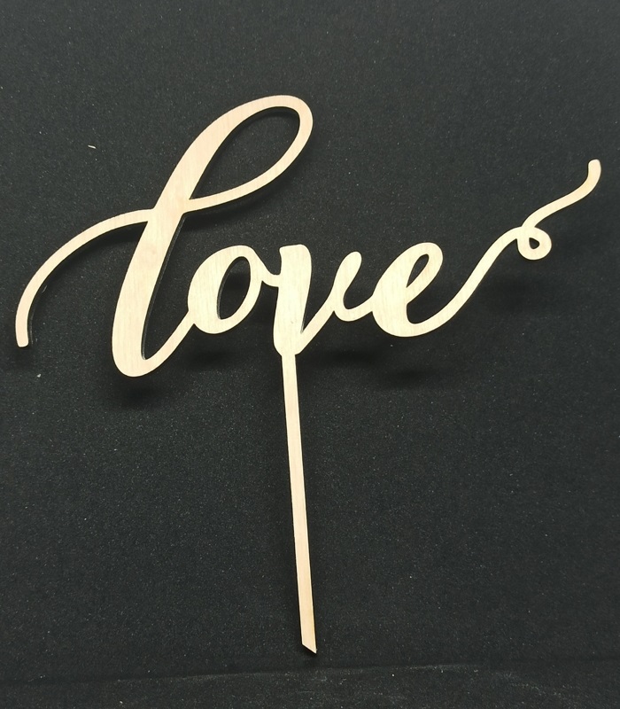 imagem do arquivo vetor para download Topo de Bolo Love para o Dia dos Namorados