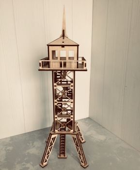 imagem do arquivo vetor para download Torre de Observação Militar Modelo 3D em Madeira