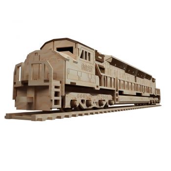 imagem do arquivo vetor para download Trem de madeira de corte a laser