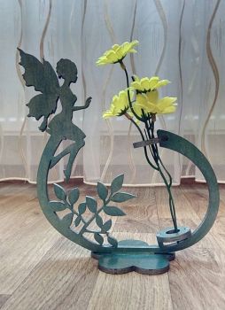 imagem do arquivo vetor para download Vaso para Flores Decorativas em Corte a Laser