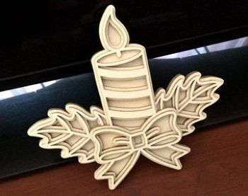 imagem do arquivo vetor para download Velas Multicamadas para Corte a Laser