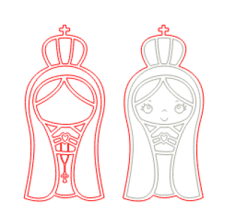 imagem do arquivo vetor para download Vetor Nossa Senhora Aparecida