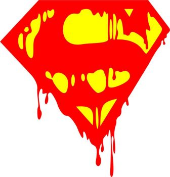 imagem do arquivo vetor para download Vetor do logotipo do Superman sangrando