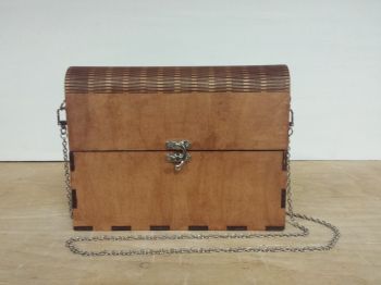 imagem do arquivo vetor para download Clutch de Madeira Cortado a Laser