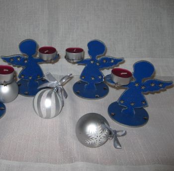 imagem do arquivo vetor para download Anjo Porta Velas para Natal e Ano Novo