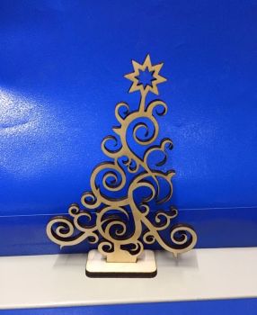 imagem do arquivo vetor para download Árvore de Natal em Compensado de 3mm