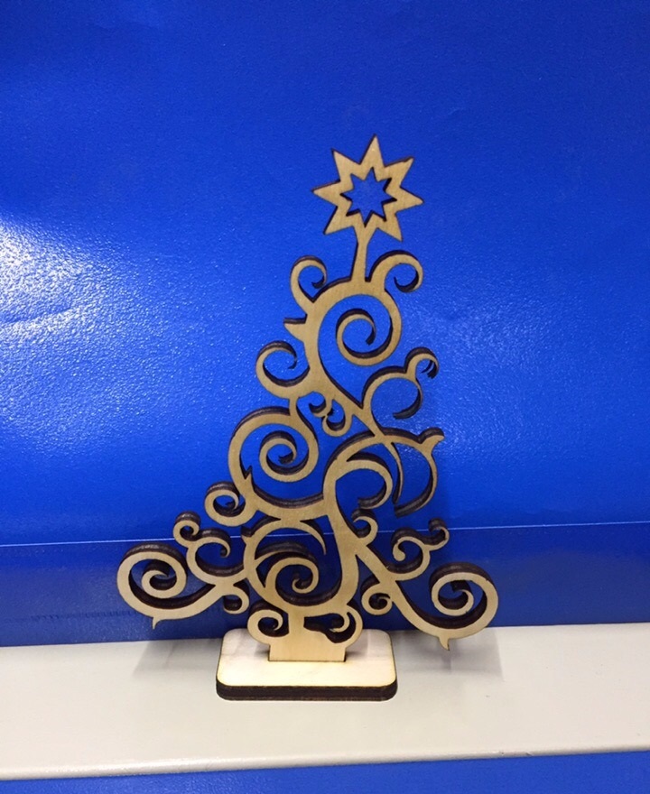 imagem do arquivo vetor para download Árvore de Natal em Compensado de 3mm