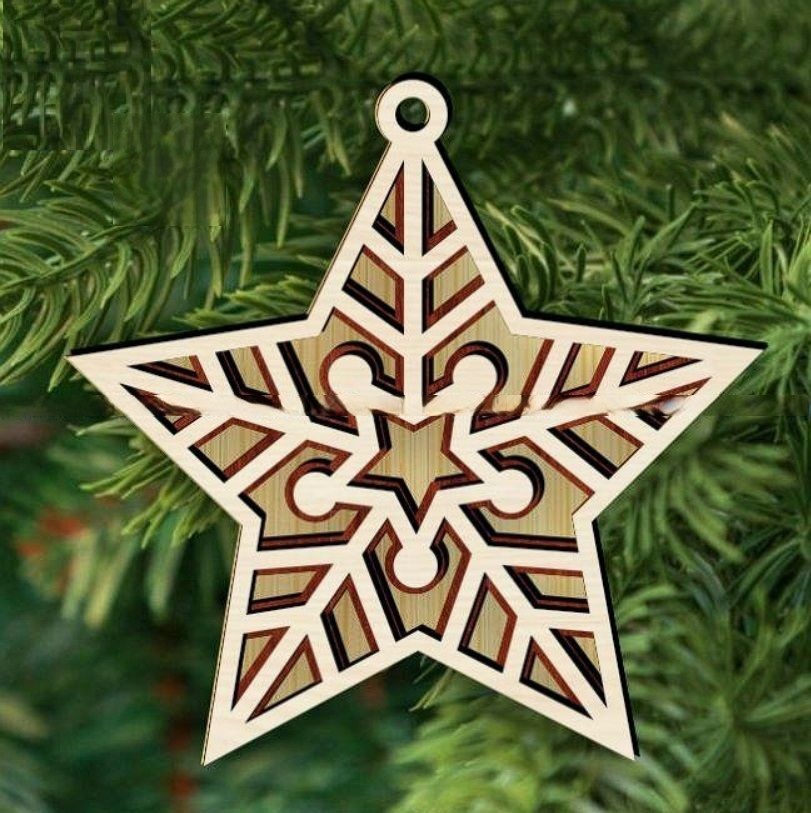 imagem do arquivo vetor para download Bola de Natal com Estrela