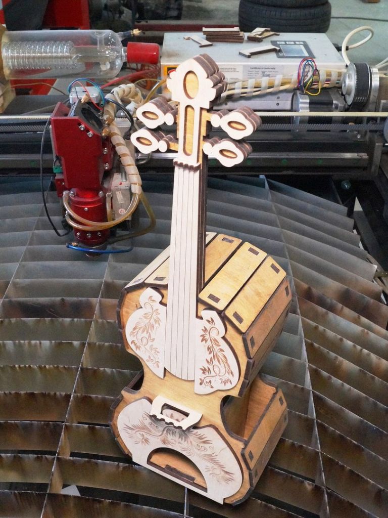 imagem do arquivo vetor para download Caixa de Violino para Corte a Laser