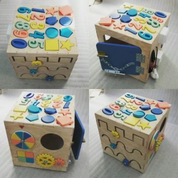 imagem do arquivo vetor para download Cubo Educacional Infantil