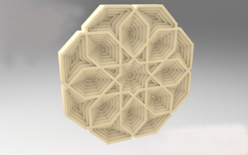 imagem do arquivo vetor para download Desenho de Mandala 3D