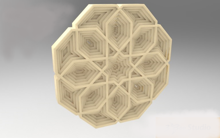 imagem do arquivo vetor para download Desenho de Mandala 3D