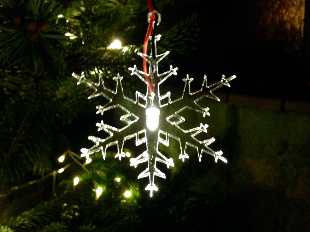imagem do arquivo vetor para download Flocos de Neve de Natal com Luz LED