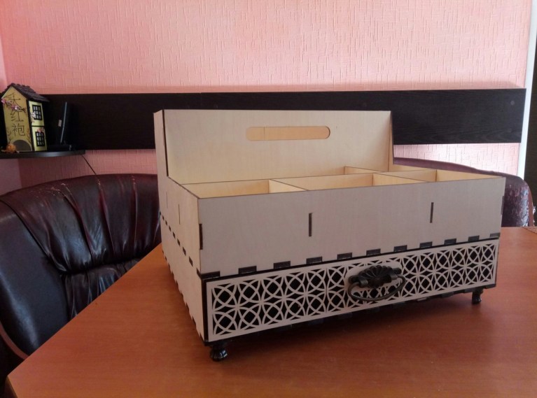 imagem do arquivo vetor para download Layout de Organizador para Corte a Laser