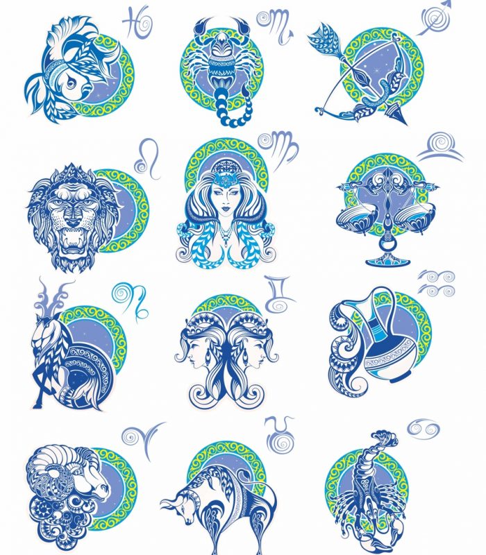 imagem do arquivo vetor para download Layout para Gravação de Signos do Zodíaco