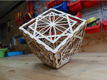 imagem do arquivo vetor para download Luminária Cubo