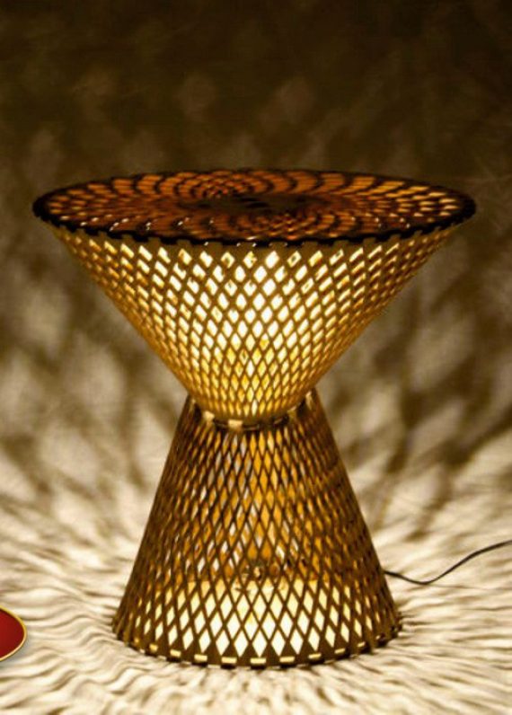 imagem do arquivo vetor para download Luminária de Mesa Cortada a Laser