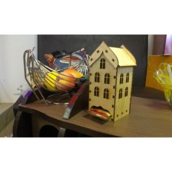 imagem do arquivo vetor para download Modelo de Casa de Chá de Madeira