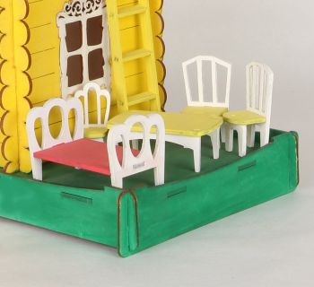 imagem do arquivo vetor para download Móveis de Casa de Boneca Miniatura