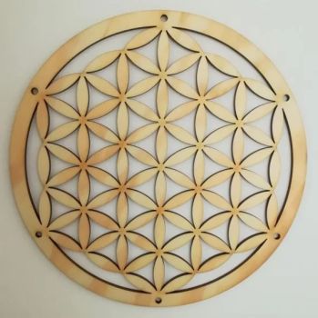 imagem do arquivo vetor para download Placa de Parede Flor da Vida 40cm