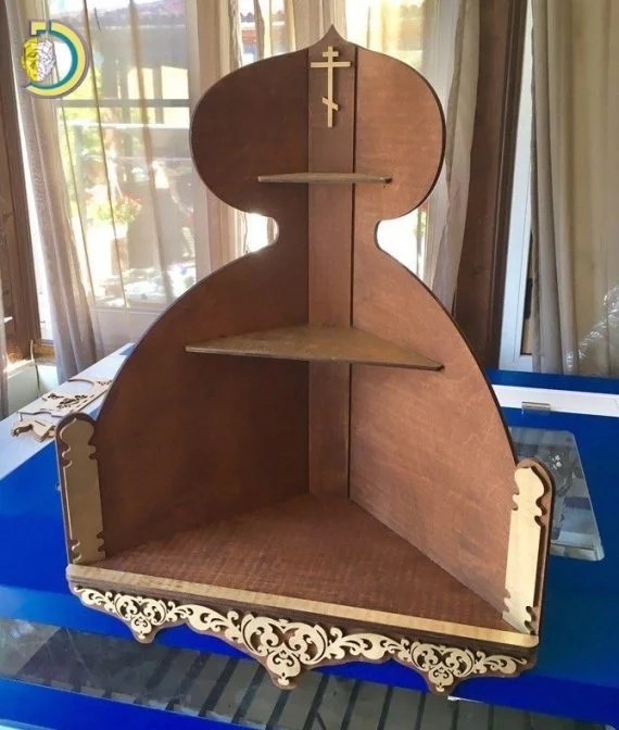 imagem do arquivo vetor para download Prateleira de Canto de Ícone Ortodoxo